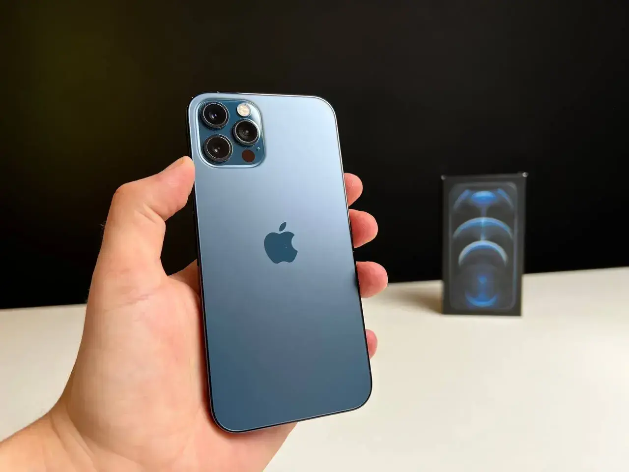 USED Apple iPhone 12 Pro 128GB Pacific Blue (MGLR3, MGMN3)🔋86%(Стан - 9/10, Комплект - повний | гарантія - 1 міс.)