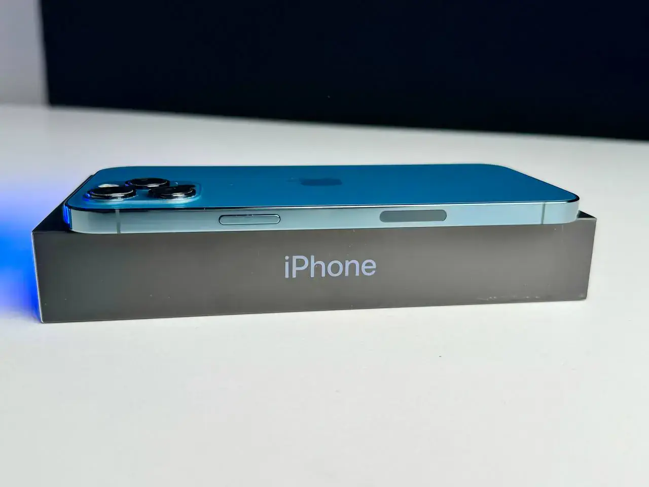 USED Apple iPhone 12 Pro Max 128GB Pacific Blue (MGCJ3, MGDA3)🔋90%(Стан - 9.9/10, Комплект - Повний | гарантія - 1 міс.)