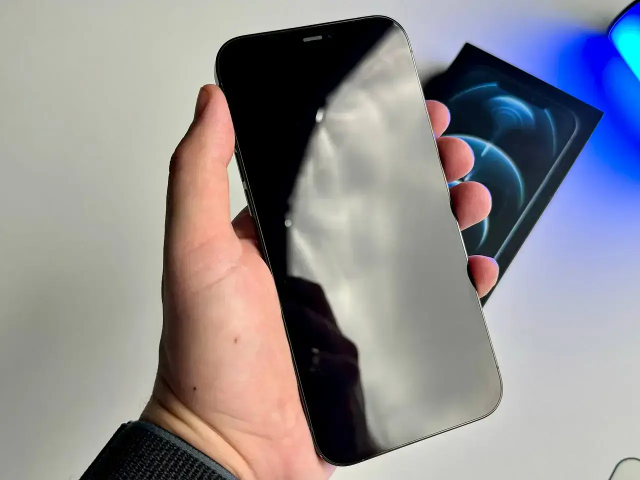 USED Apple iPhone 12 Pro Max 128GB Pacific Blue (MGCJ3, MGDA3)🔋90%(Стан - 9.9/10, Комплект - Повний | гарантія - 1 міс.)