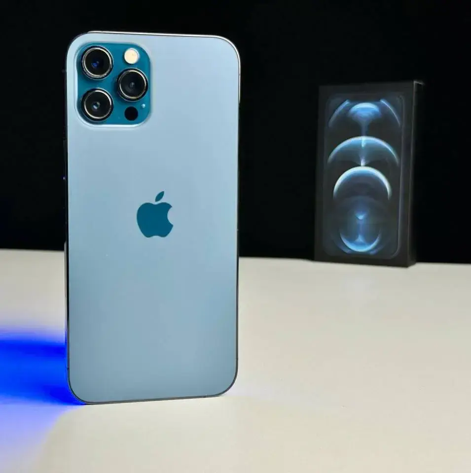 USED Apple iPhone 12 Pro Max 128GB Pacific Blue (MGCJ3, MGDA3)🔋90%(Стан - 9.9/10, Комплект - Повний | гарантія - 1 міс.)