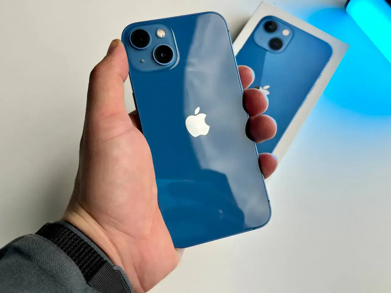 USED Apple iPhone 13 128GB Blue (MLMT3, MLPK3)🔋92%(Стан - 10/10, Комплект - Повний | гарантія - 1 міс.)