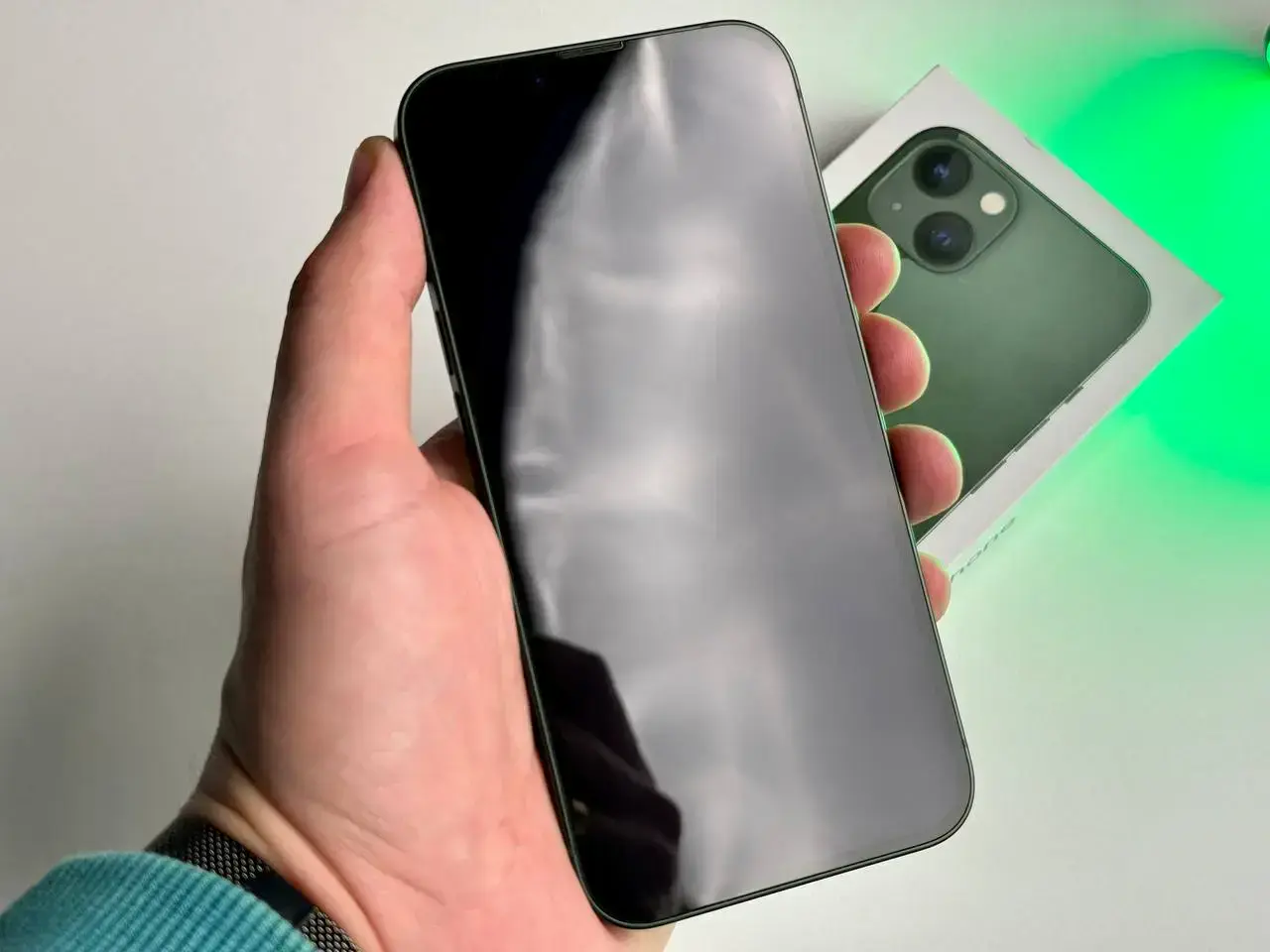 USED Apple iPhone 13 128GB Green (MNGD3, MNGK3)🔋91%(Состояние - 9.5/10, Комплект - Полный | гарантия - 1 мес.)