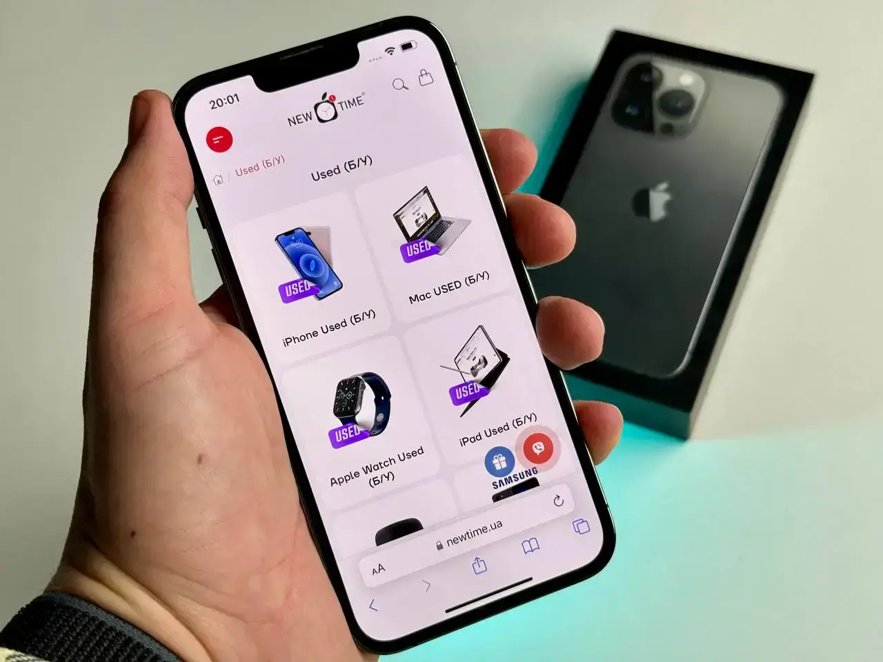 USED Apple iPhone 13 Pro 128GB Graphite (MLTP3, MLV93)🔋87%(Стан - 10/10, Комплект - Повний | гарантія - 1 міс.)