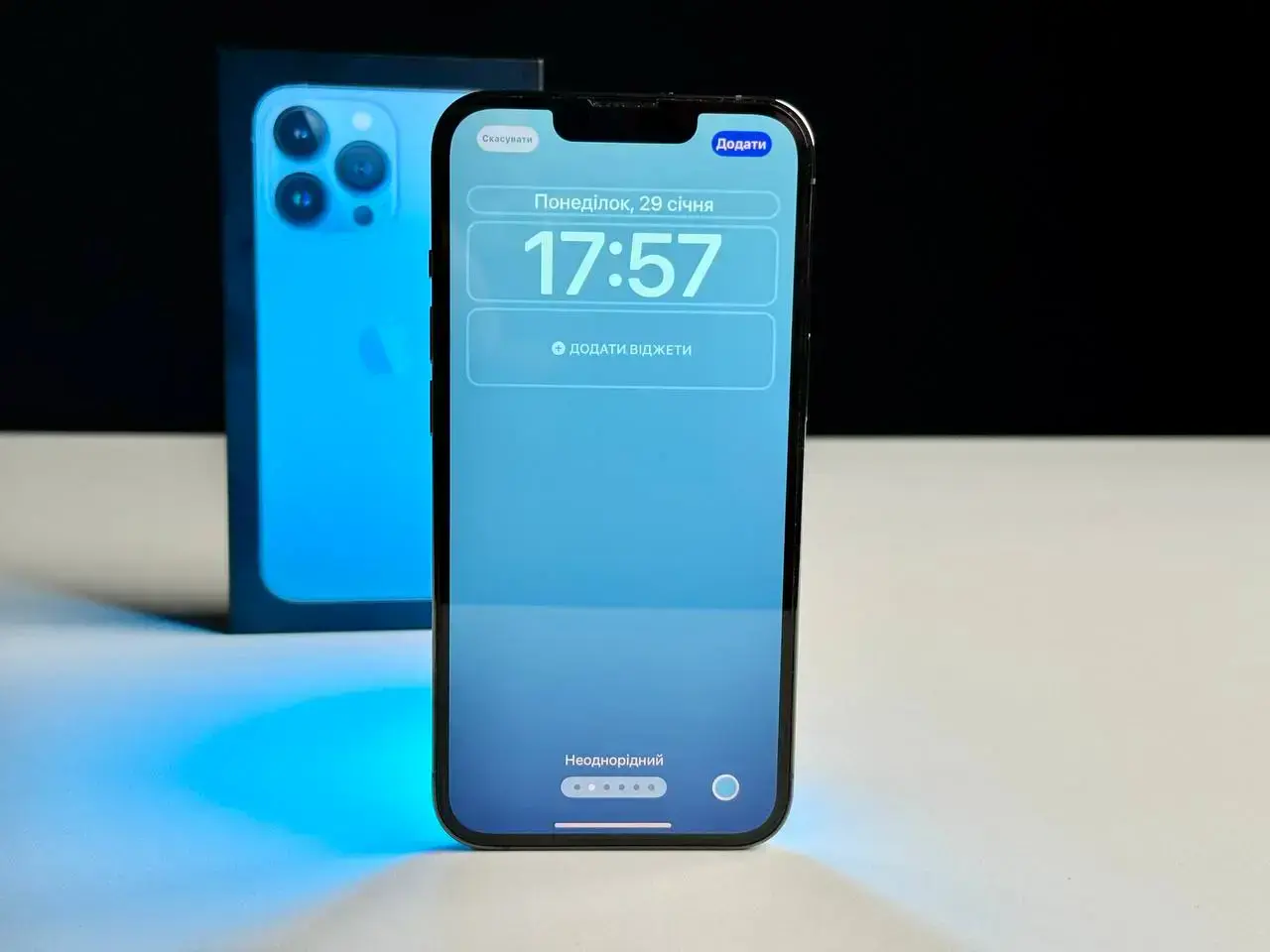 USED Apple iPhone 13 Pro 128GB Sierra Blue (MLTT3, MLVD3)🔋87%(Стан - 9.5/10, Комплект - Повний | гарантія - 1 міс.)