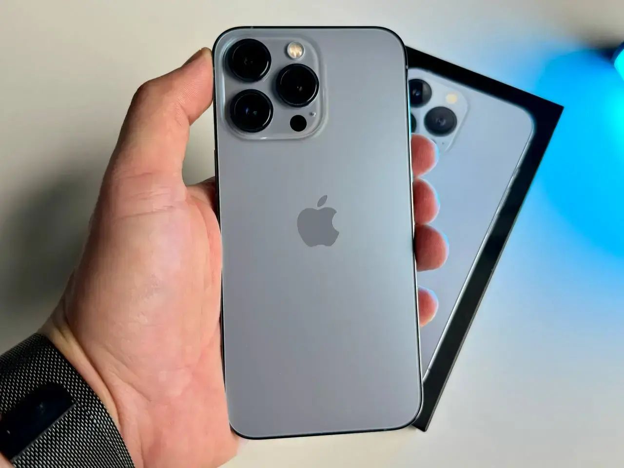 USED Apple iPhone 13 Pro 128GB Sierra Blue (MLTT3, MLVD3)🔋87%(Стан - 9.5/10, Комплект - Повний | гарантія - 1 міс.)