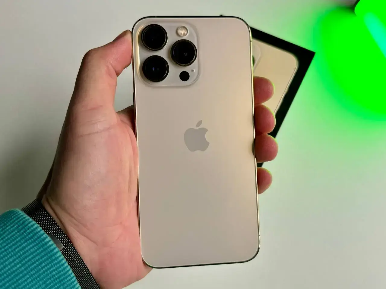 USED Apple iPhone 13 Pro 256GB Gold (MLTY3, MLVK3)🔋87%(Состояние - 9/10, Комплект - Полный | гарантия - 3 мес.)