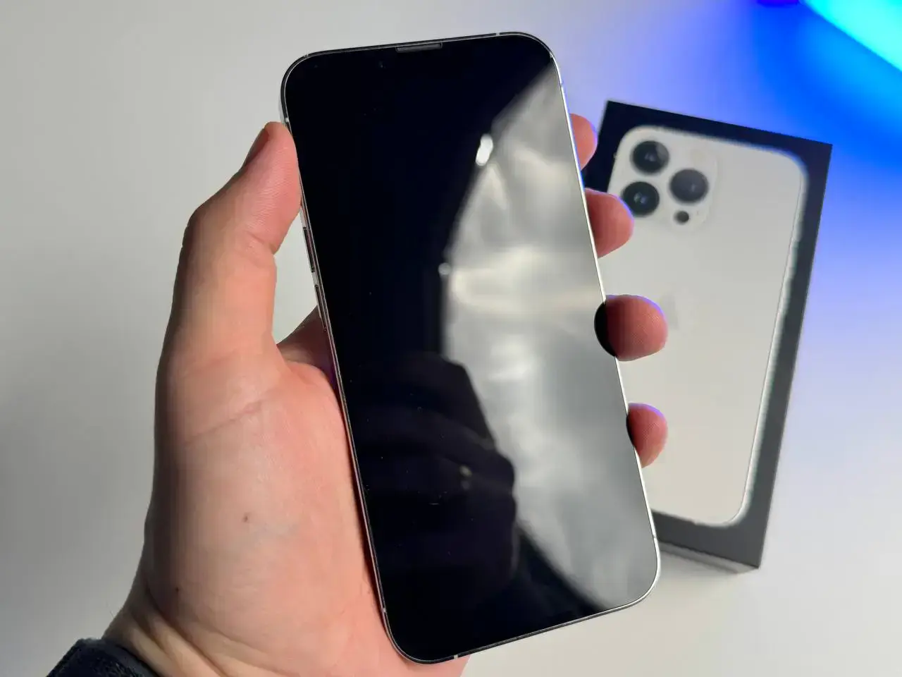USED Apple iPhone 13 Pro 256GB Silver (MLTX3, MLVF3)🔋92%(Стан - 9.5/10, Комплект - Повний | гарантія - 1 міс.)
