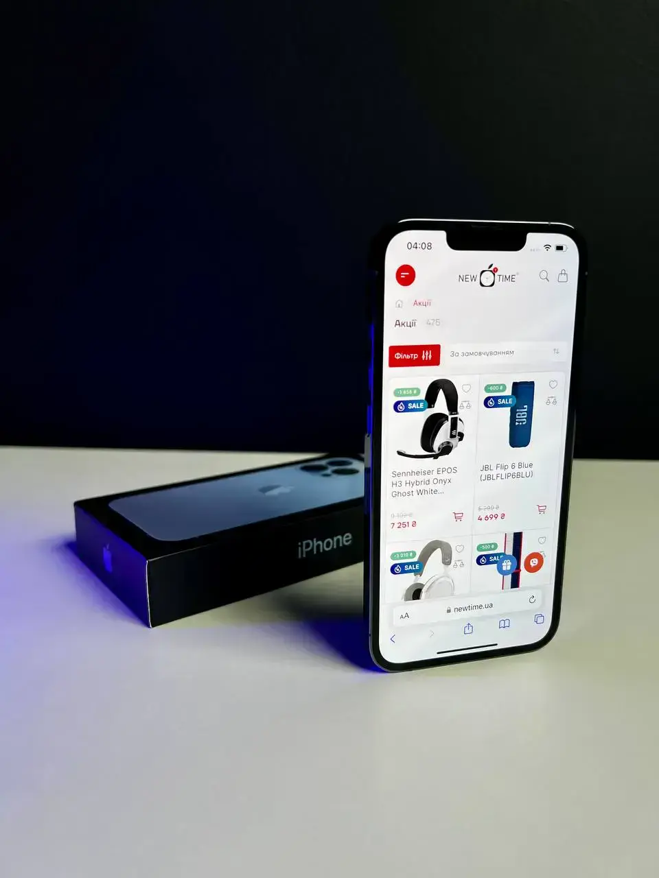 USED Apple iPhone 13 Pro 512GB Sierra Blue (MLU73, MLVU3)🔋88%(Стан - 9.5/10, Комплект - Повний | гарантія - 1 міс.)