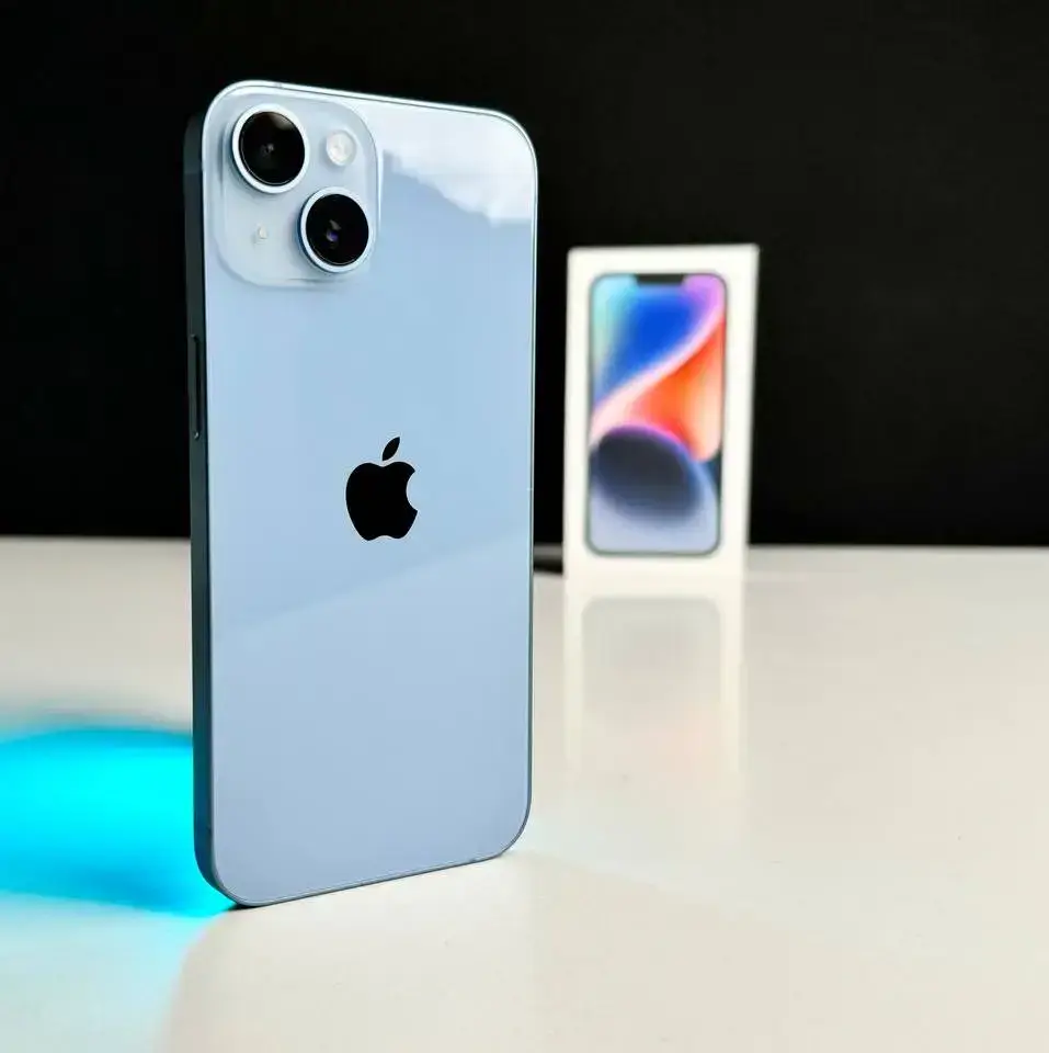 USED Apple iPhone 14 256GB Blue (MPWP3)🔋100%(Состояние - 10/10, Комплект - Полный | гарантия - 1 мес.)