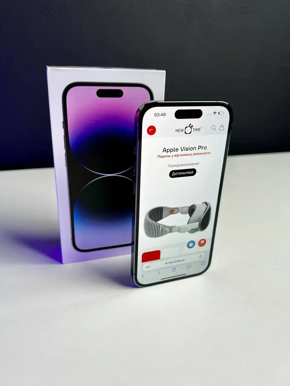 USED Apple iPhone 14 Pro 512GB Deep Purple (MQ293)🔋89%(Стан - 10/10, Комплект - Повний | гарантія - 1 міс.)