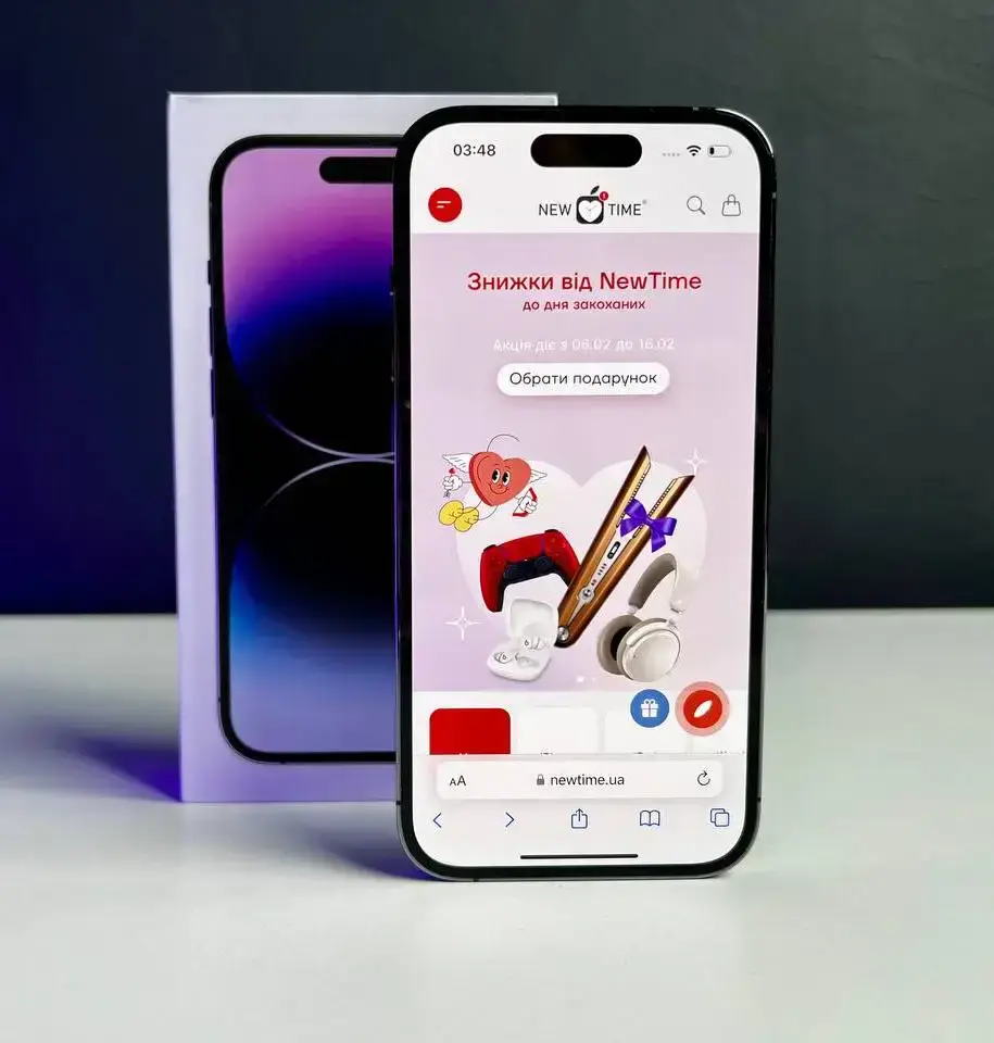 USED Apple iPhone 14 Pro 512GB Deep Purple (MQ293)🔋89%(Состояние - 10/10, Комплект - Полный | гарантия - 1 мес.)