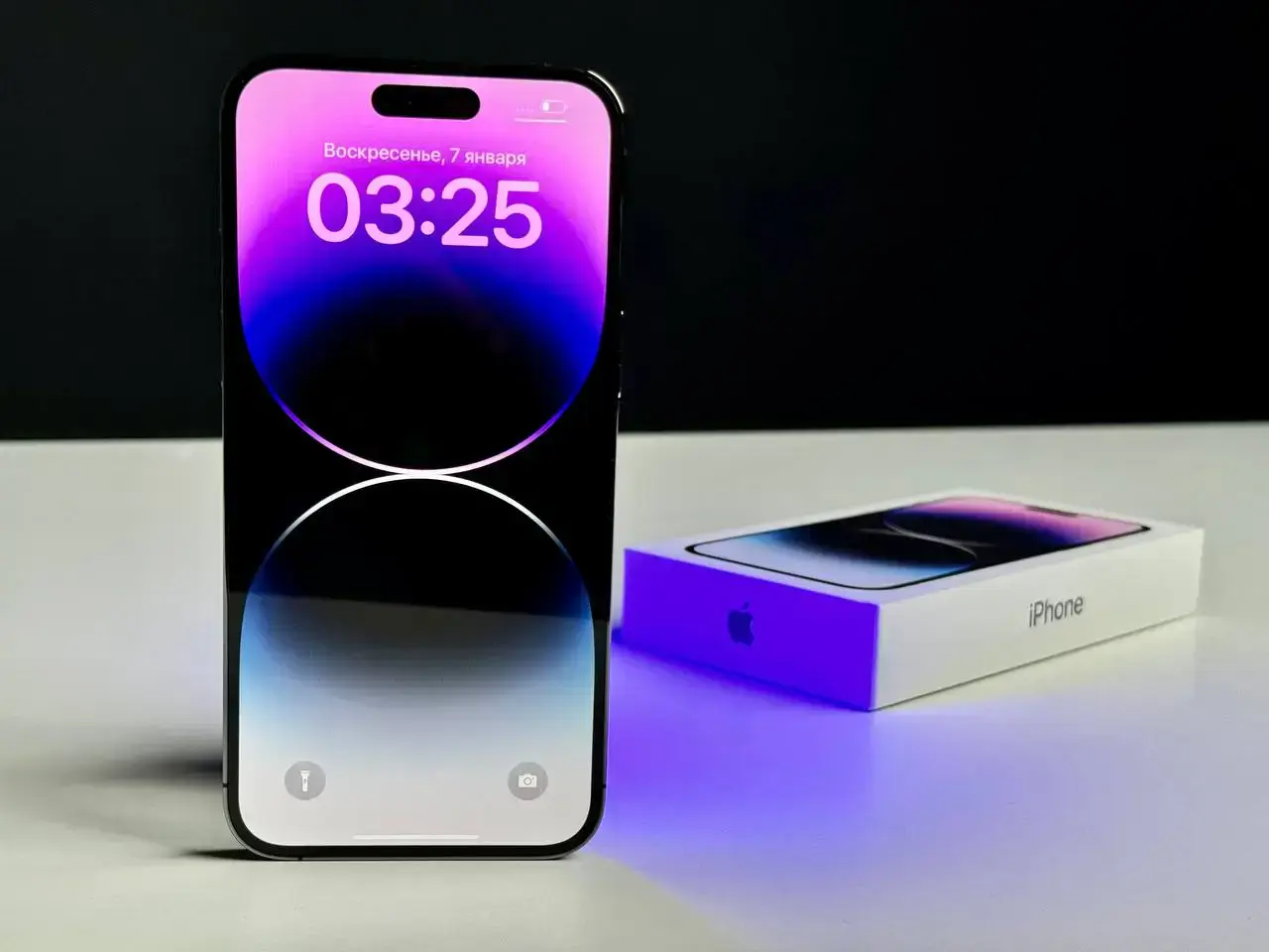 USED Apple iPhone 14 Pro Max 128GB Deep Purple (MQ9T3)🔋86%(Состояние - 9.5/10, Комплект - полное | гарантия - 1 мес.)
