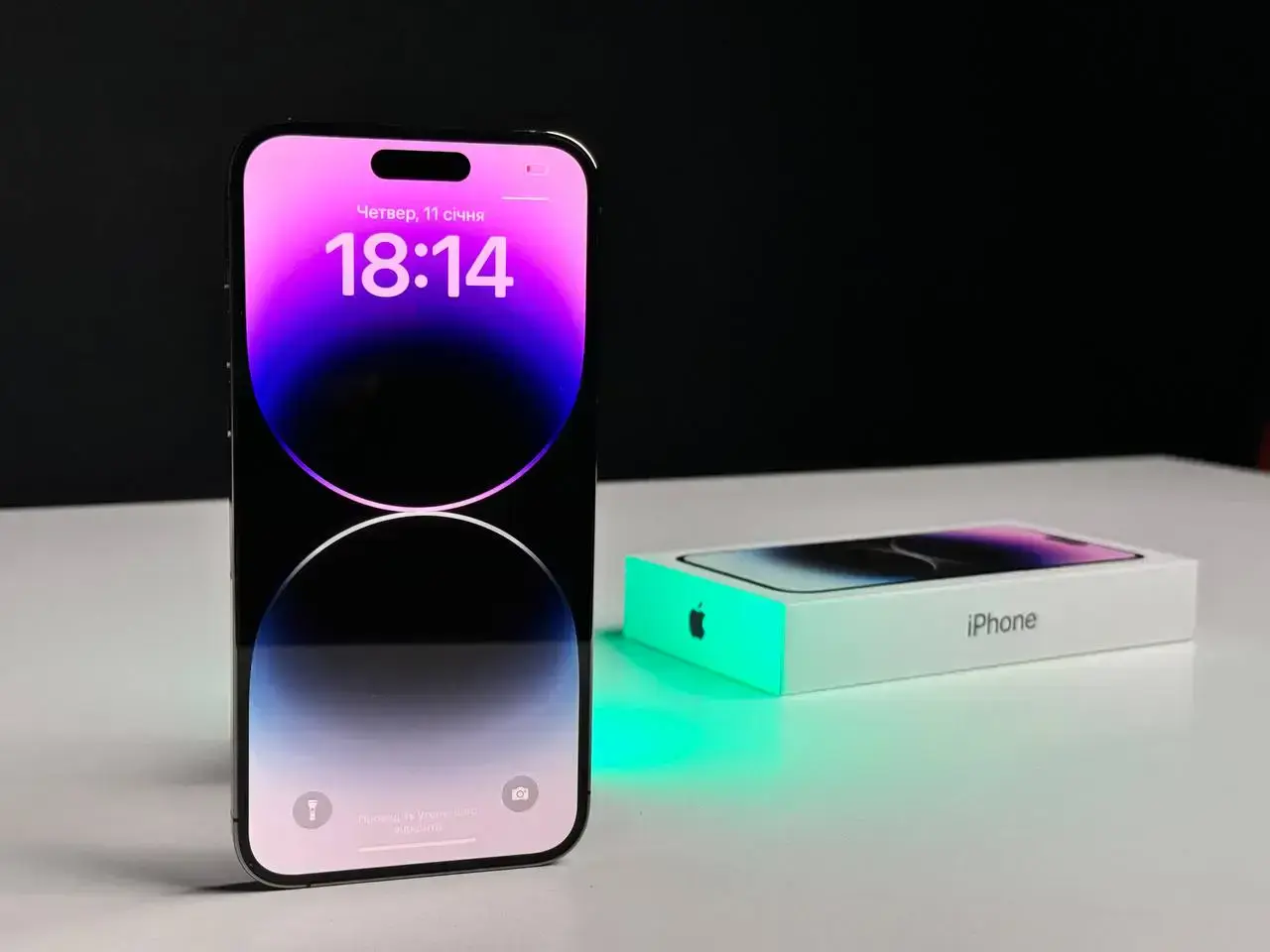 USED Apple iPhone 14 Pro Max 128GB Deep Purple (MQ9T3)🔋90%(Стан - 9/10, Комплект - повний | гарантія - 1 міс.)