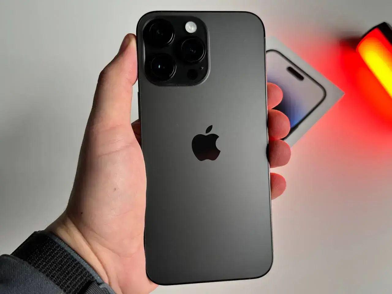 USED Apple iPhone 14 Pro Max 128GB Space Black eSim (MQ8N3)🔋95%(Состояние - 9/10, Комплект - Полный | гарантия - 1 мес.)