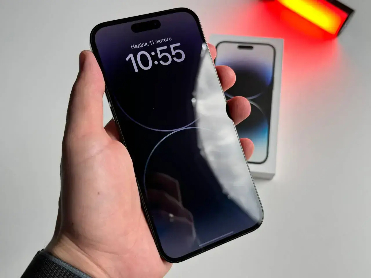 USED Apple iPhone 14 Pro Max 128GB Space Black eSim (MQ8N3)🔋95%(Состояние - 9/10, Комплект - Полный | гарантия - 1 мес.)