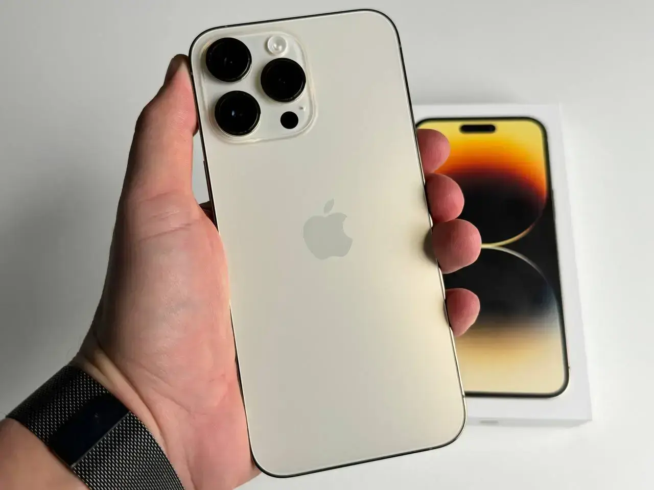 USED Apple iPhone 14 Pro Max 256GB Gold (MQ9W3)🔋86%(Состояние - 10/10, Комплект - Полный | гарантия - 1 мес.)