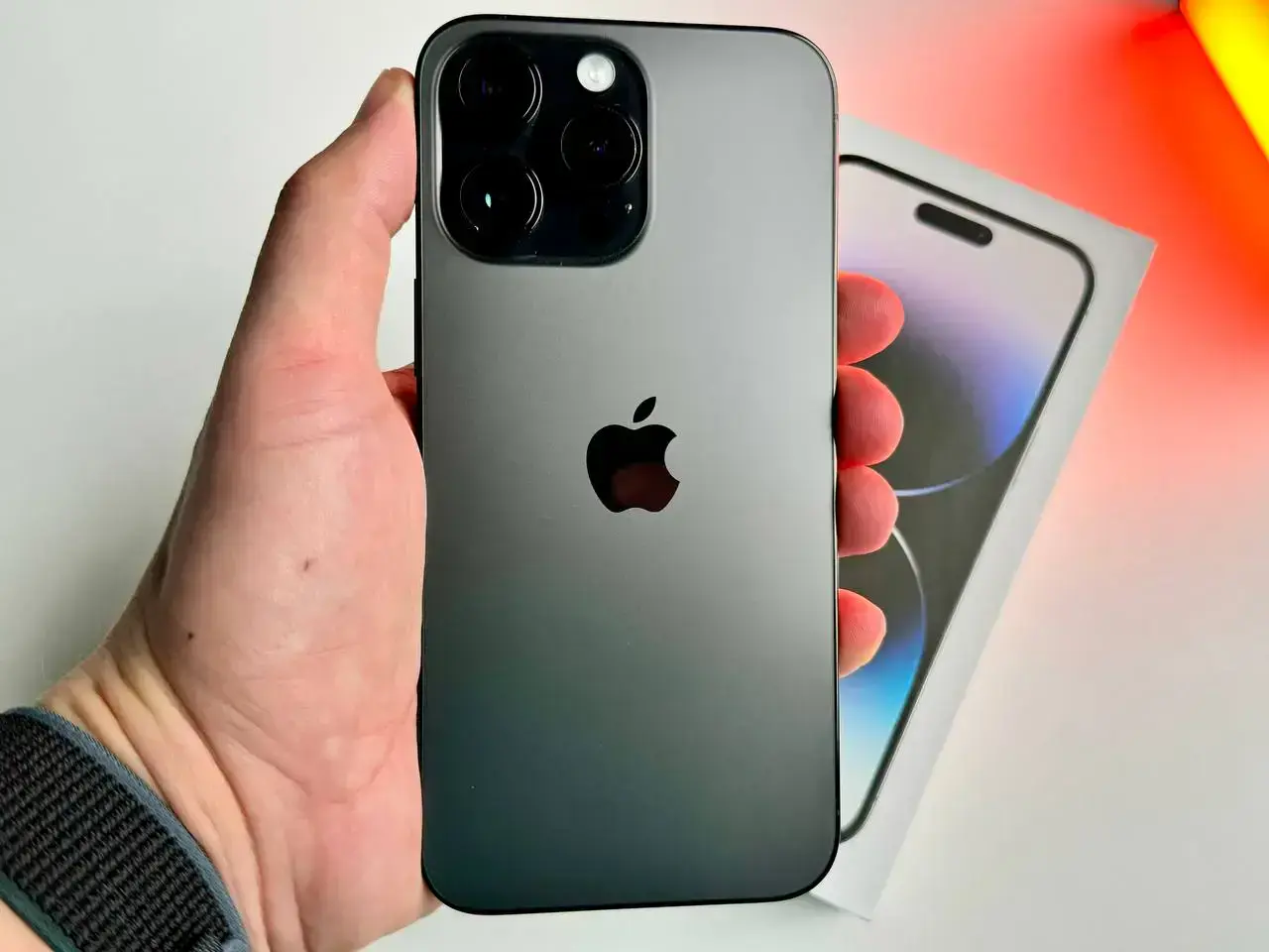 USED Apple iPhone 14 Pro Max 256GB Space Black eSim (MQ8T3)🔋89%(Состояние - 9/10, Комплект - Полный | гарантия - 1 мес.)