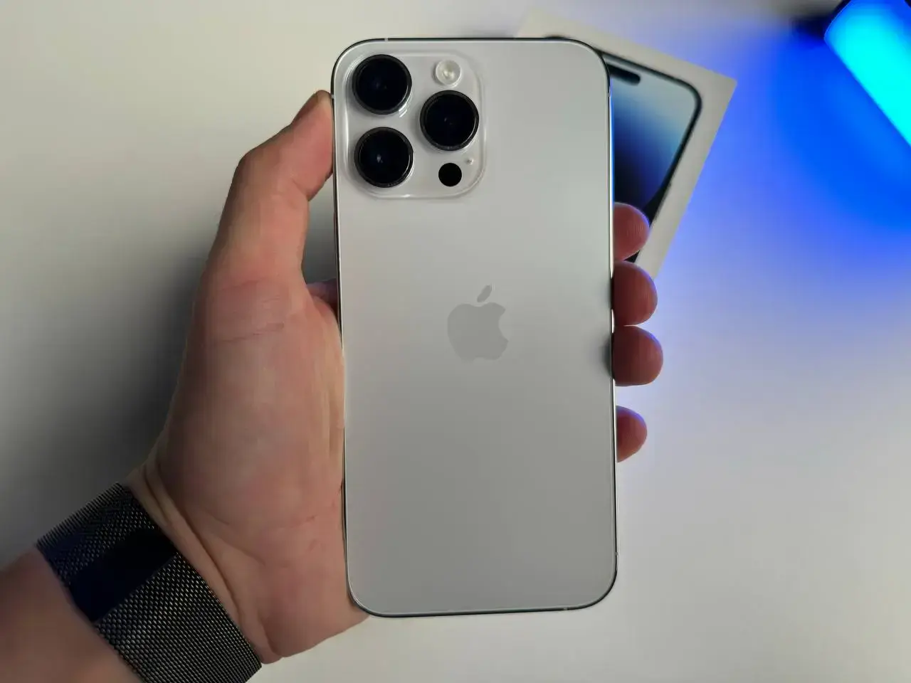 USED Apple iPhone 14 Pro Max 512GB Silver (MQAH3)🔋100%(Стан - 9.5/10, Комплект - повний | гарантія - 3 міс.)