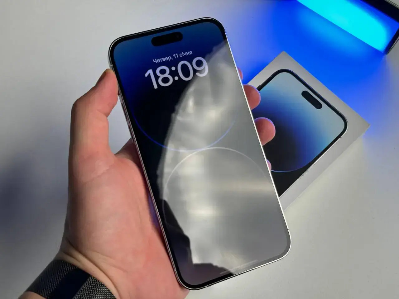 USED Apple iPhone 14 Pro Max 512GB Silver (MQAH3)🔋100%(Стан - 9.5/10, Комплект - повний | гарантія - 3 міс.)