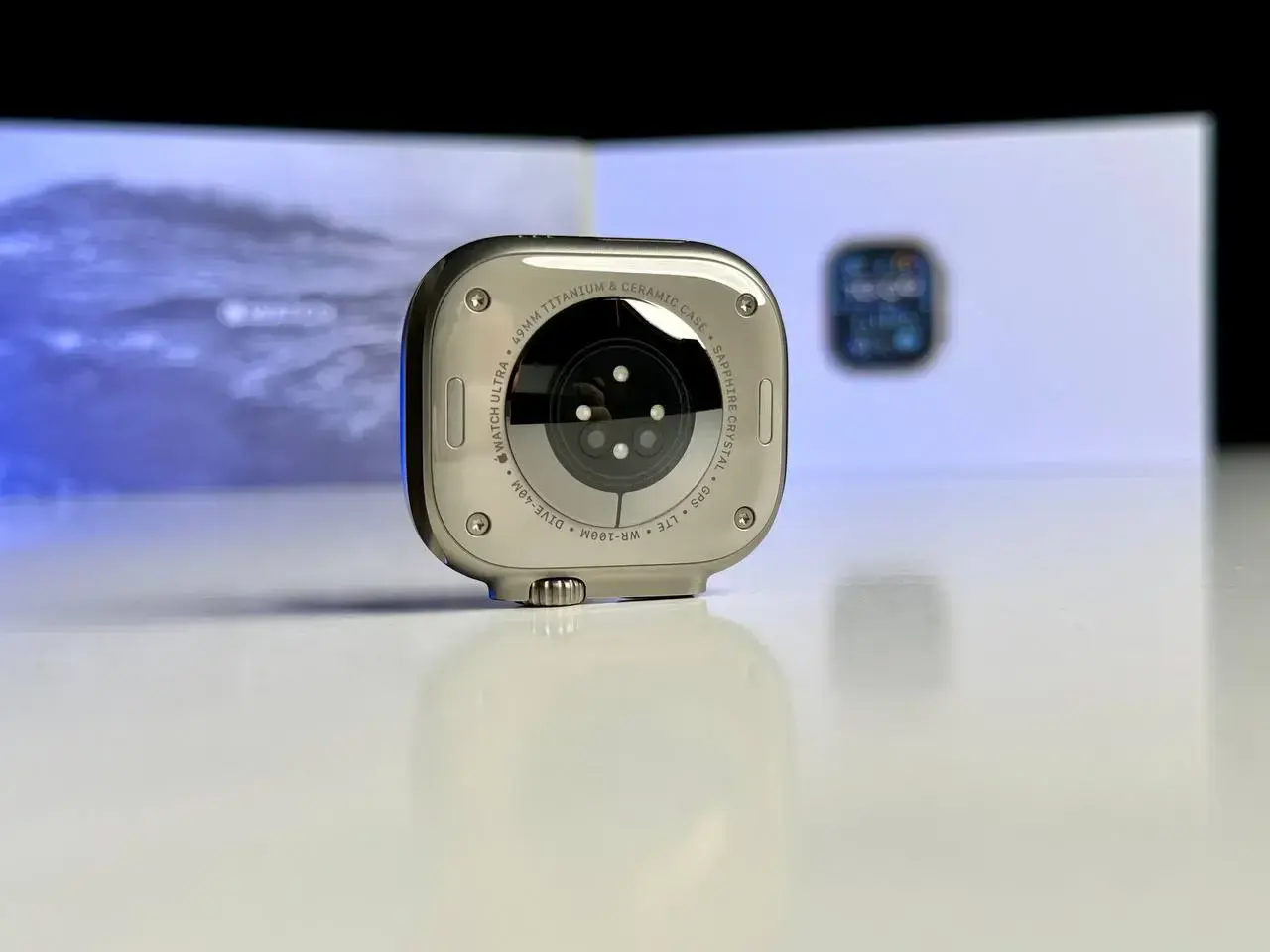 USED Apple Watch Ultra 2 GPS + Cellular 49mm Titanium Case with Blue Ocean Band (MREG3)