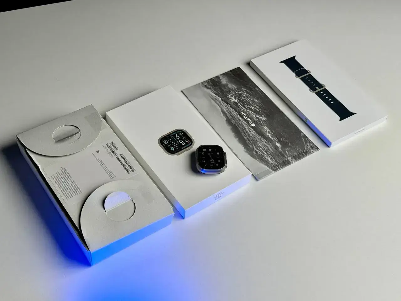 USED Apple Watch Ultra 2 GPS + Cellular 49mm Titanium Case with Blue Ocean Band (MREG3)