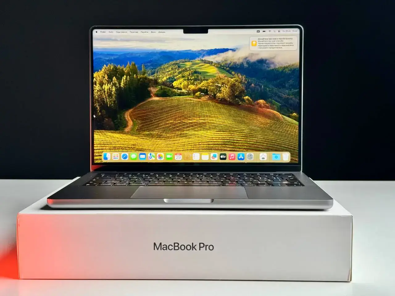 USED MacBook Pro 14" Space Gray (MKGP3) 2021 (М1 PRO/16GB/512SSD)🔋93% (Стан - 9.5/10. Комплект - Повний | гарантія - 1 міс.) - Cycle 150