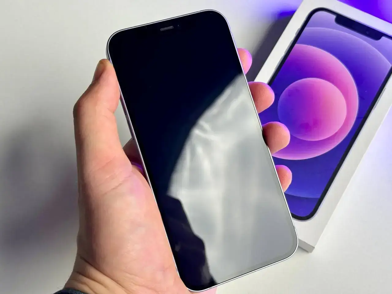 Б/у Apple iPhone 12 128GB Purple (MJNP3)🔋100%(Состояние - 9/10, Комплект - Полный | гарантия - 1 мес.)