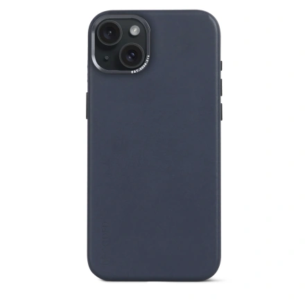 Чехол DECODED Leather Back Cover for iPhone 15 Plus - True Navy (D24IPO15PLBC1NY)