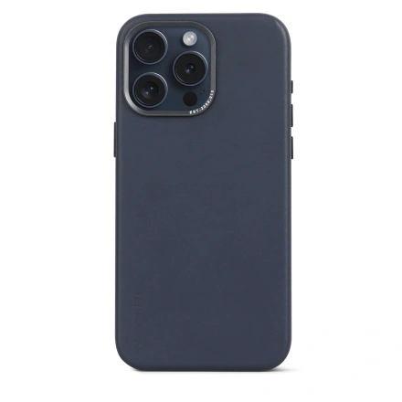 Чехол DECODED Leather Back Cover for iPhone 15 Pro Max - True Navy (D24IPO15PMBC1NY)