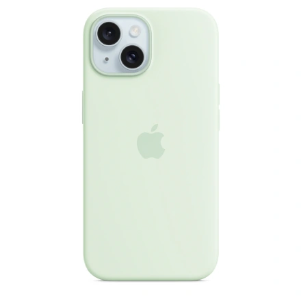 Чохол Apple iPhone 15 Silicone Case with MagSafe Lux Copy - Soft Mint