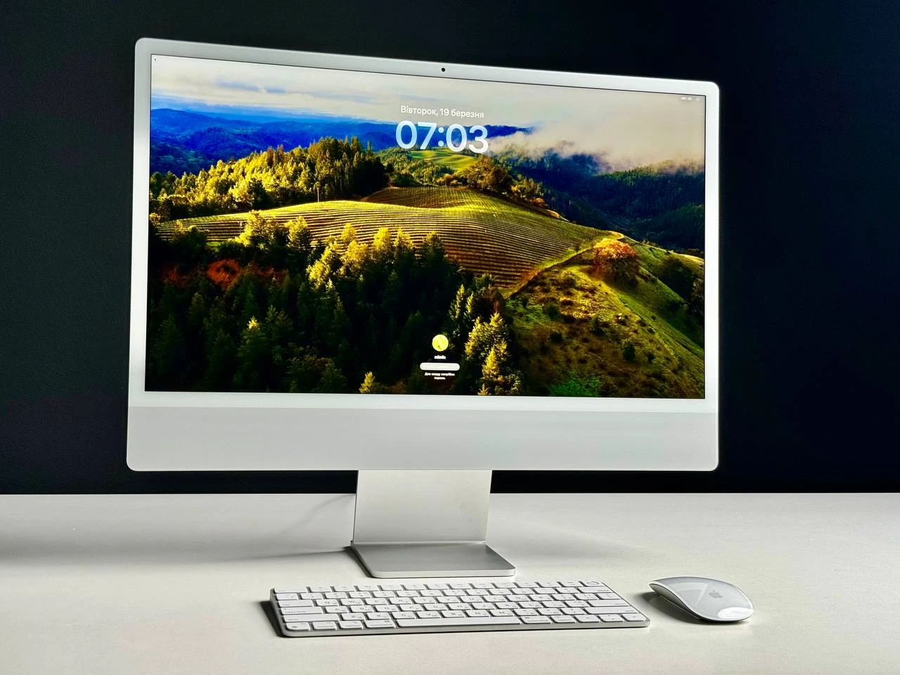ВЖИВАНИЙ iMac 24" 4.5K Retina display Silver (MGPC3) 2021 - Стан: ідеальний | Комплект: повний | Гарантія: 1 міс.