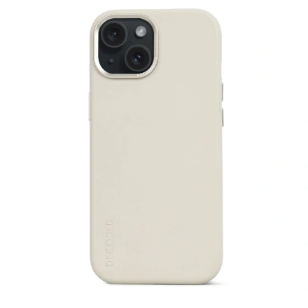 Чохол DECODED Leather Back Cover for iPhone 15 - Clay (D24IPO15BC1CY)