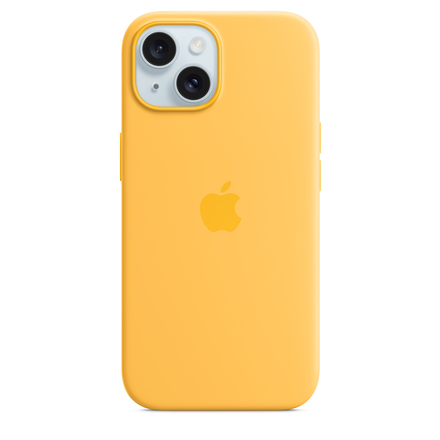 Чехол Apple iPhone 15 Silicone Case with MagSafe Lux Copy - Sunshine