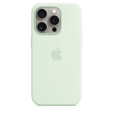 Чехол Apple iPhone 15 Pro Silicone Case with MagSafe Lux Copy - Soft Mint