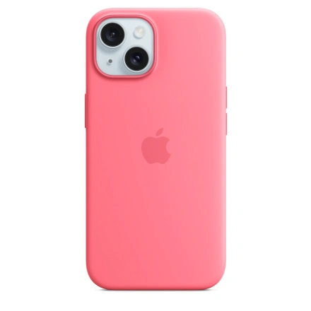 Чехол Apple iPhone 15 Silicone Case with MagSafe Lux Copy - Pink
