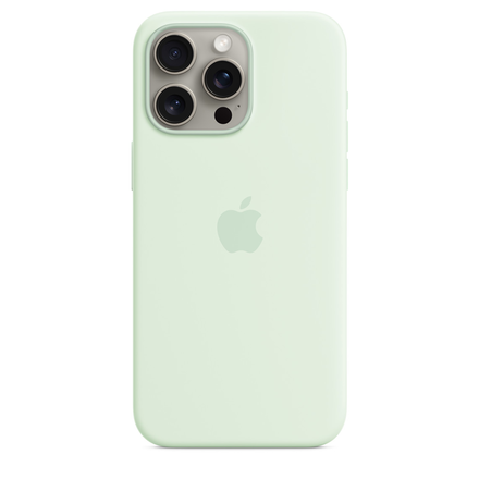 Чохол Apple iPhone 15 Pro Max Silicone Case with MagSafe Lux Copy - Soft Mint