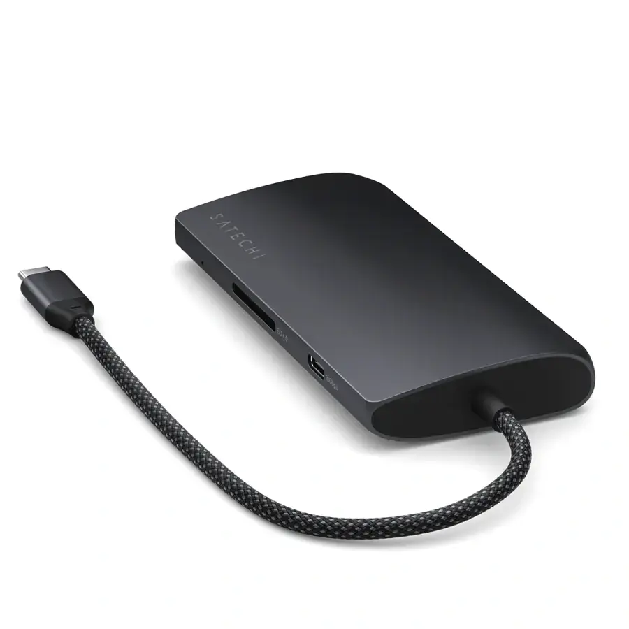 Адаптер Satechi USB-C Multiport Adapter 8K With Ethernet V3 - Midnight (ST-P8KED)