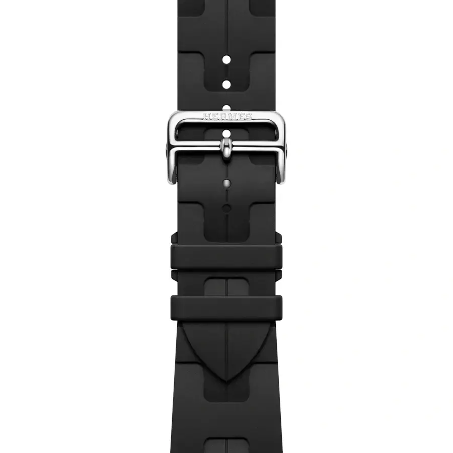 Ремінець Apple Watch Hermès 42/44/45/49mm Noir Kilim Single Tour (MTHX3, MXJN3)