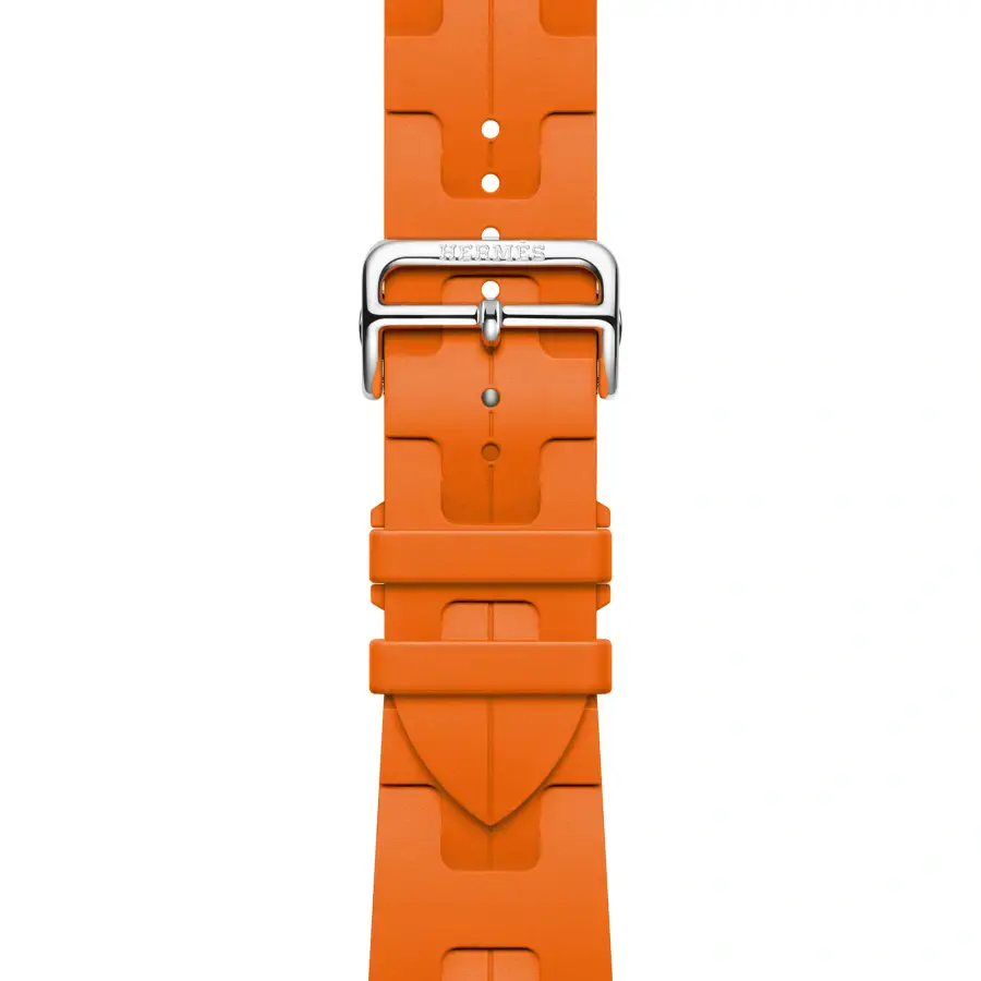 Ремінець Apple Watch Hermès 42/44/45/49mm Orange Kilim Single Tour (MTJ03, MXJM3)
