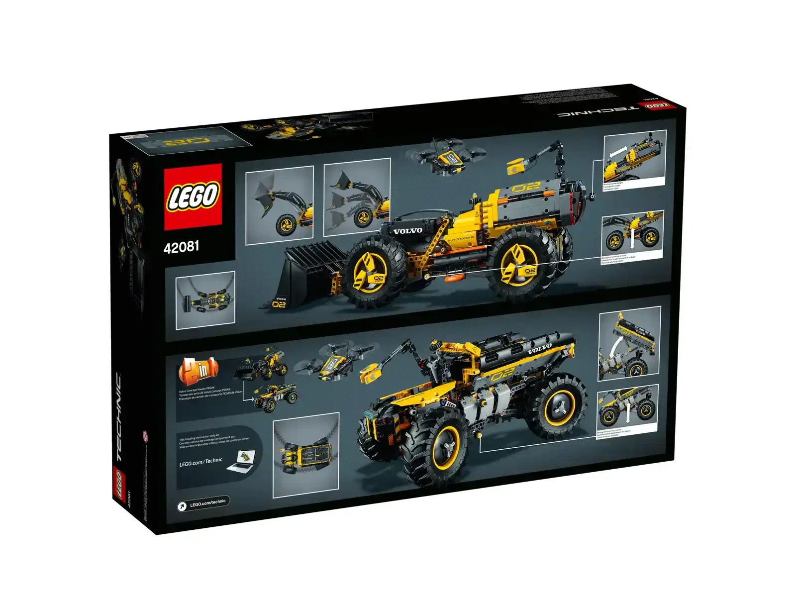 Авто-конструктор LEGO Technic VOLVO колісний навантажувач ZEUX (42081)