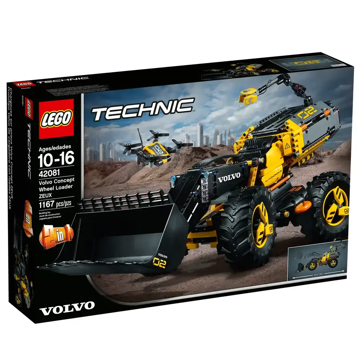 Авто-конструктор LEGO Technic VOLVO колісний навантажувач ZEUX (42081)