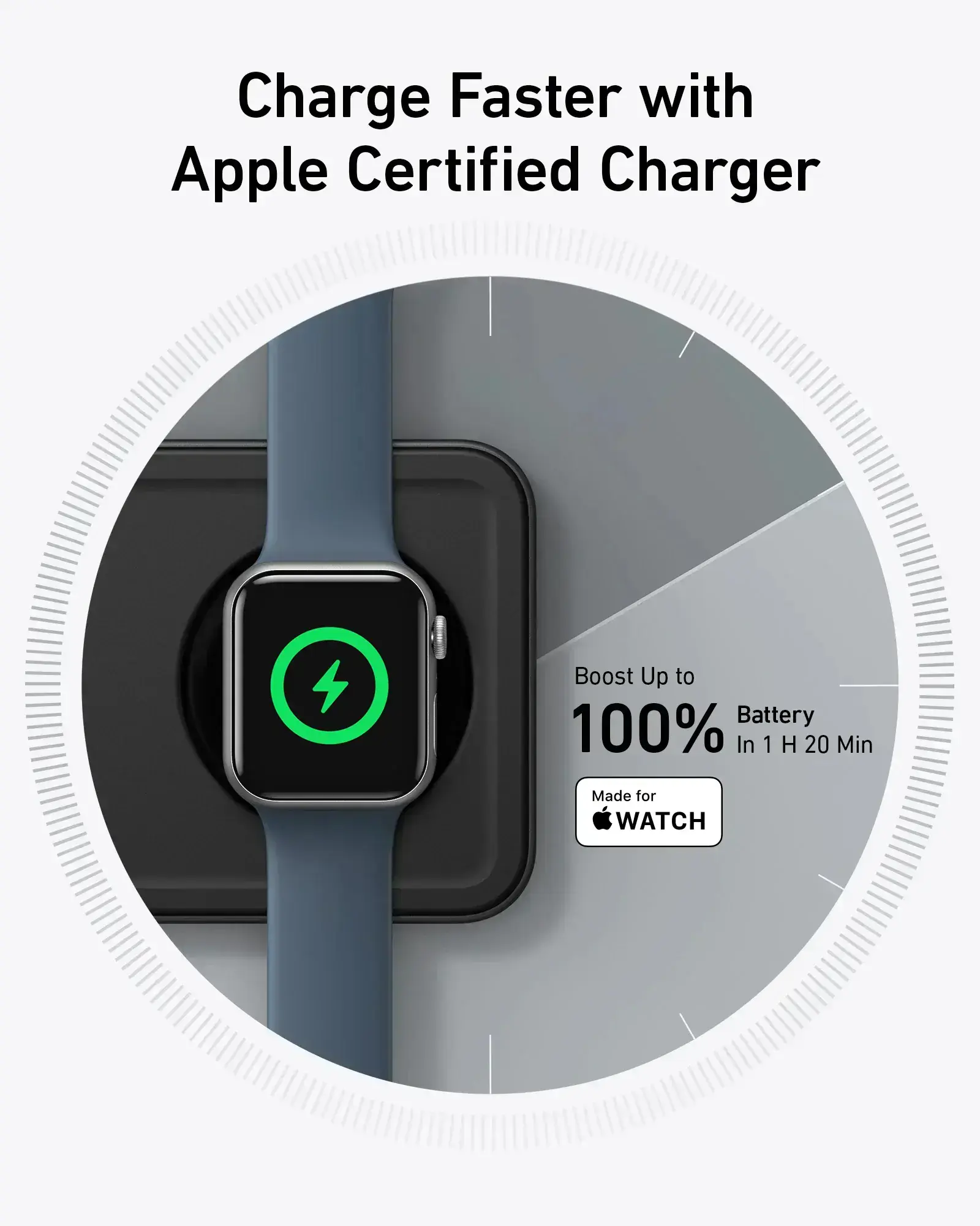 Беспроводная зарядная станция Anker MagGo Wireless Charging Station [3-in-1 Pad] - Black (B25M1311)