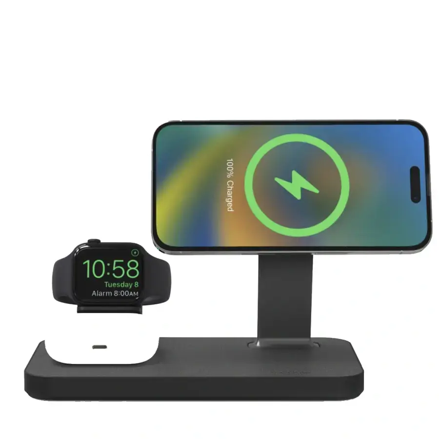 Бездротовий зарядний пристрій Mophie Snap+ 3-in-1 Wireless Charging Stand (401309756)