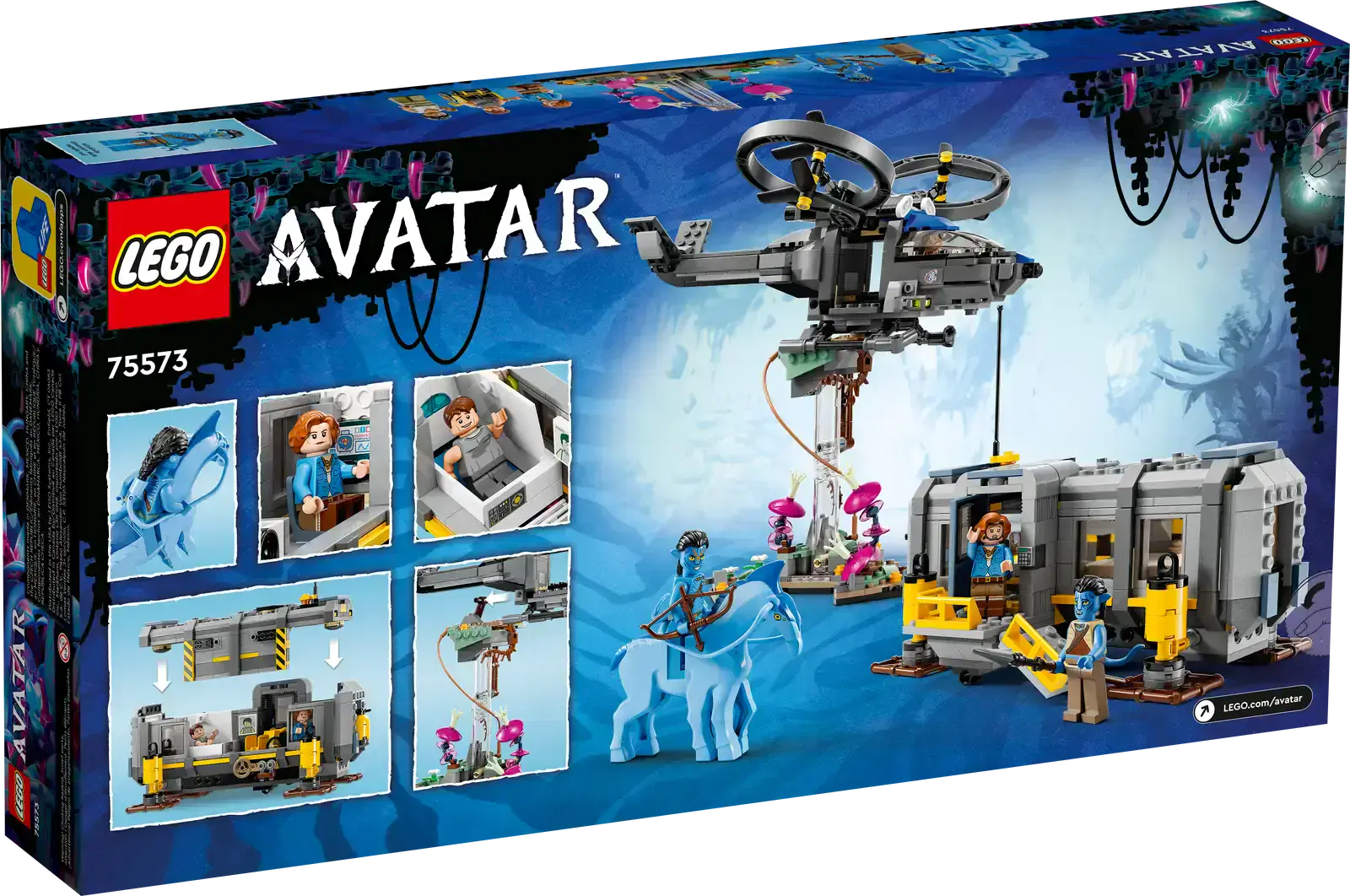 Блоковый конструктор LEGO Avatar Горы Аллилуйя: 26-й участок и грузовой конвертоплан «Самсон» (75573)