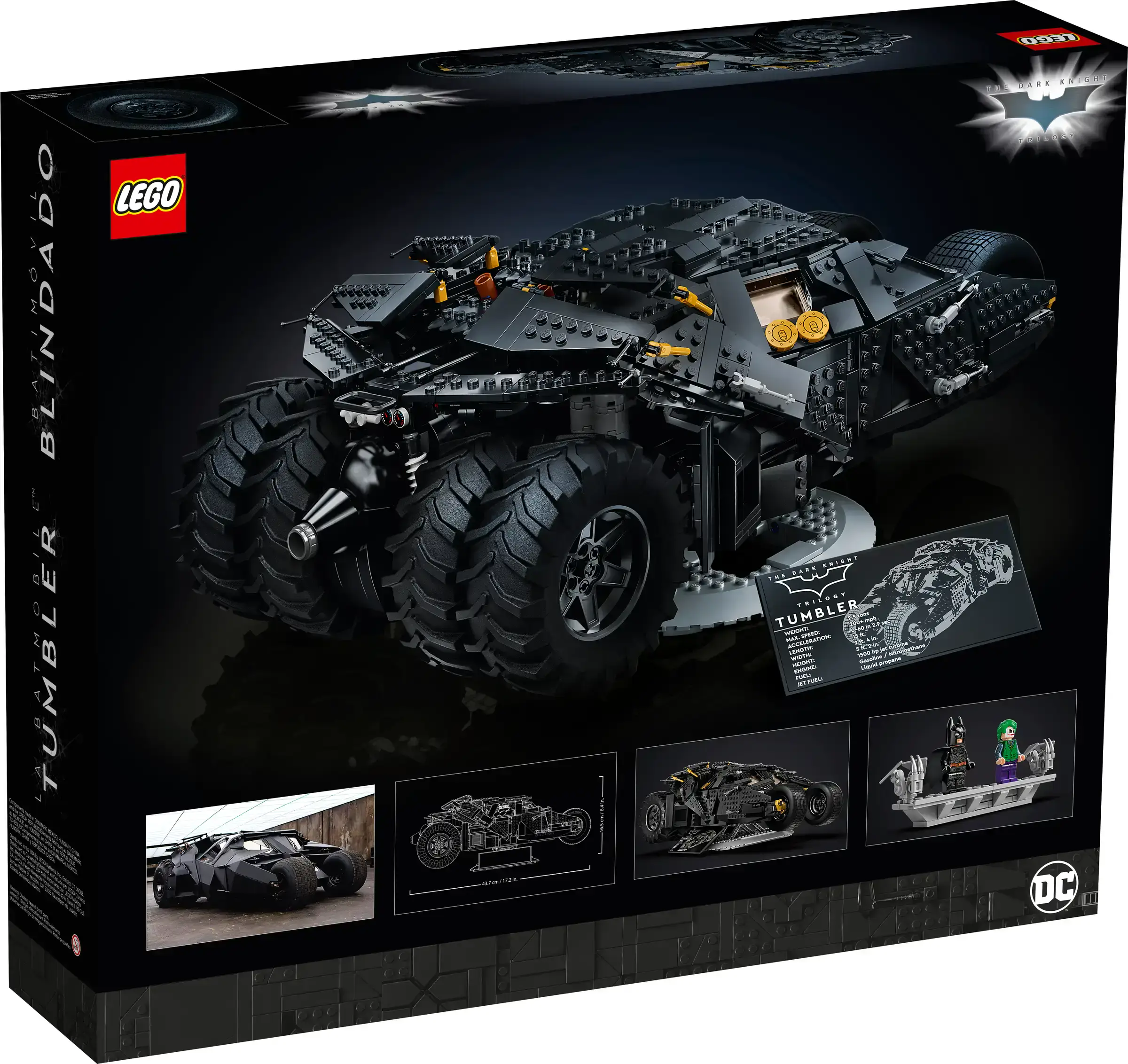Блоковый конструктор LEGO Бэтмобиль Тумблер (76240)