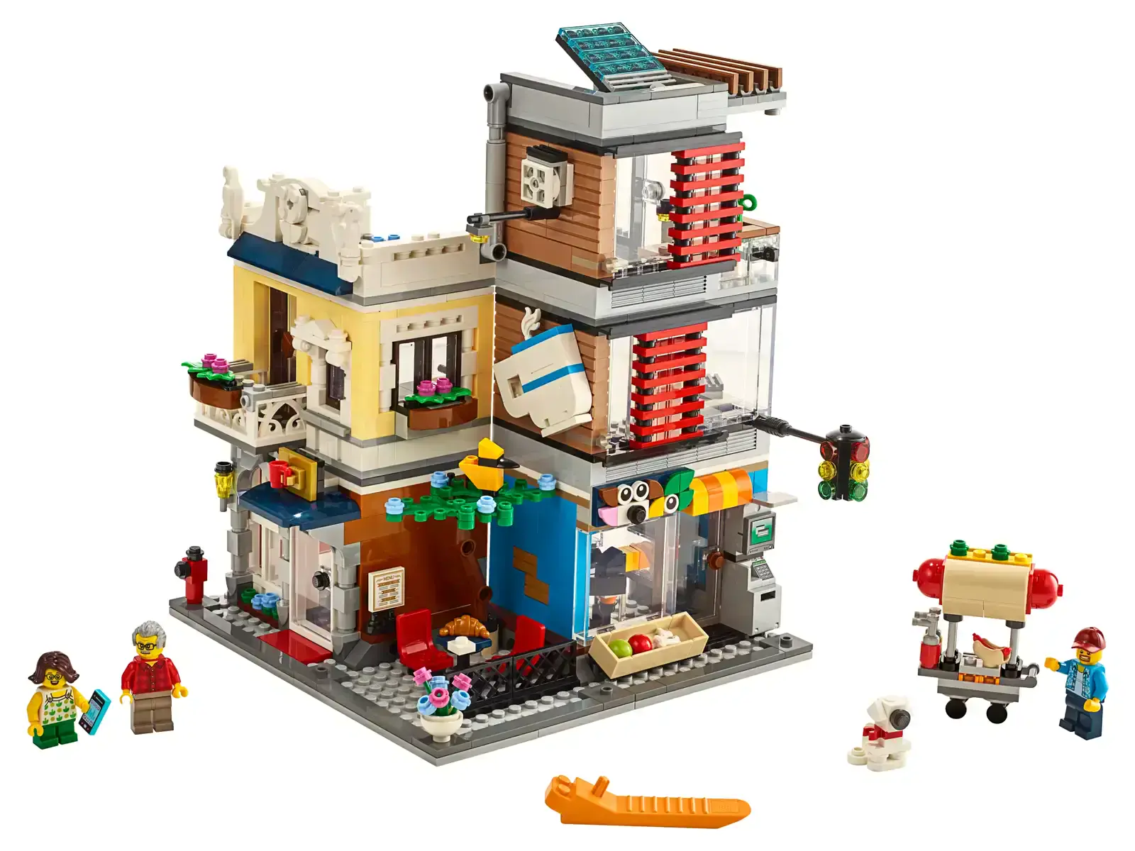Блоковий конструктор LEGO Creator Зоомагазин та кафе в центрі міста (31097)