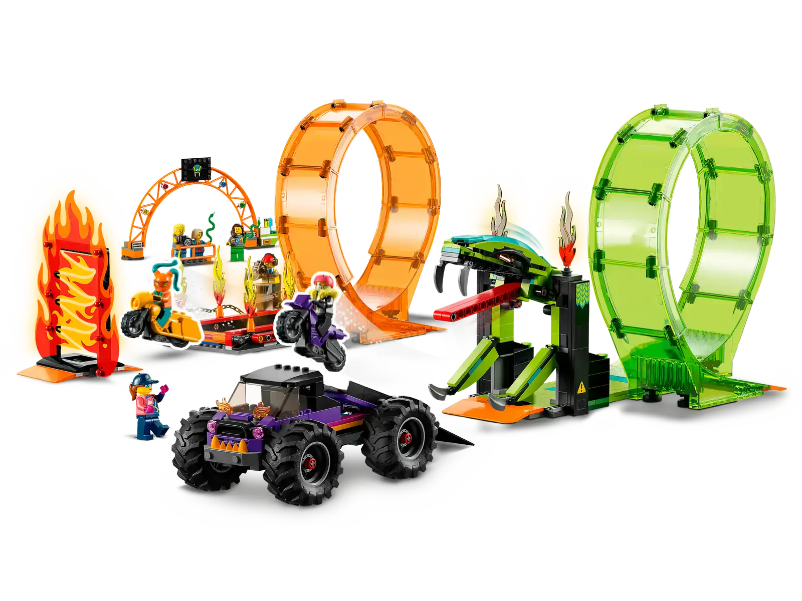 Блоковый конструктор LEGO Трюковая арена Двойная петля (60339)