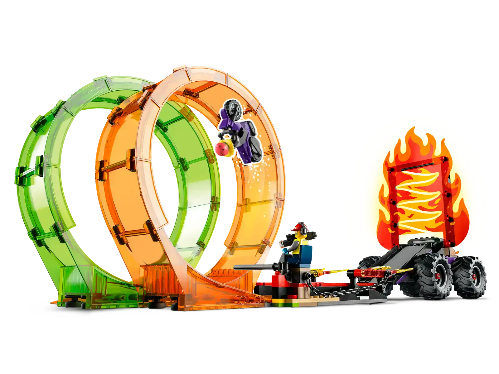 Блоковый конструктор LEGO Трюковая арена Двойная петля (60339)