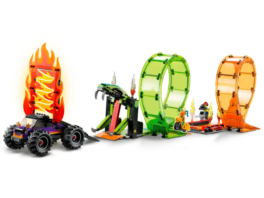 Блоковий конструктор LEGO Трюкова арена Подвійна петля (60339)