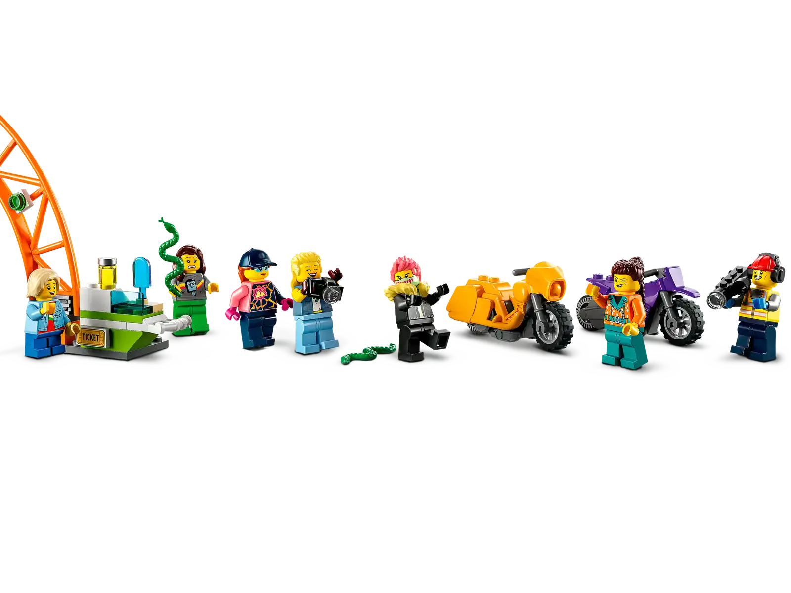 Блоковый конструктор LEGO Трюковая арена Двойная петля (60339)
